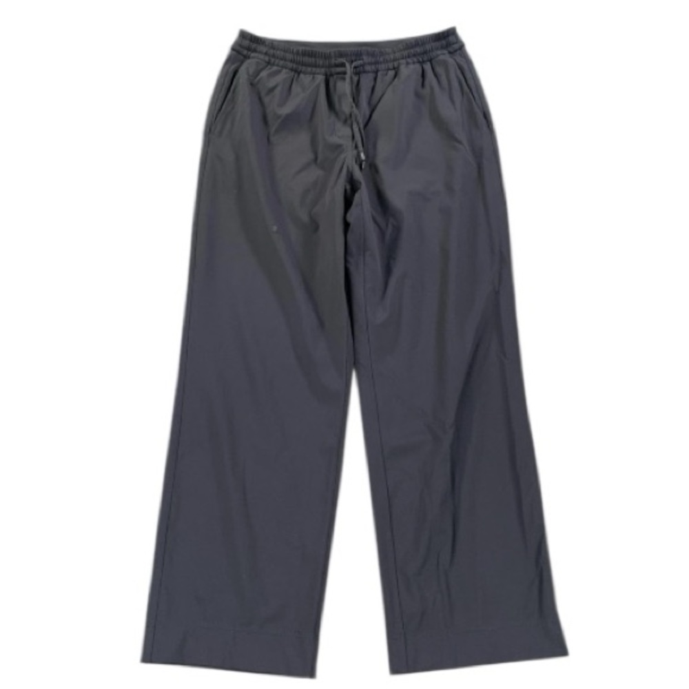 Lululemon Black Wide Leg Drawstring Pants Relaxed Fit Travel Lounge Women’s L